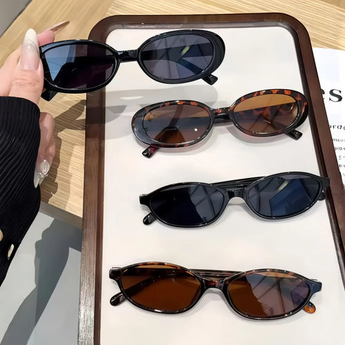 Chic Retro Oval Sunglasses